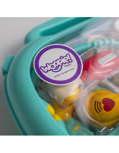 WOOPIE medicinos rinkinys Mažasis Daktaras Daktaras Lagamine Šviesos ir garsai + Aksesuarai