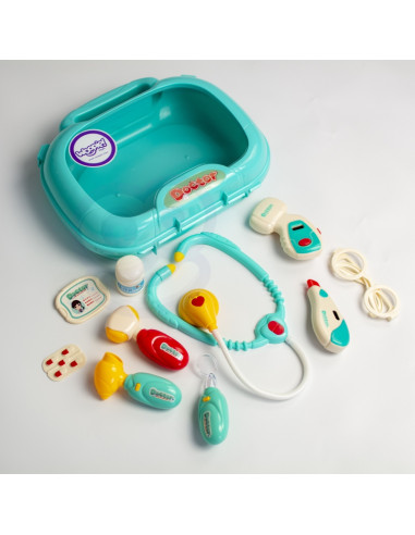 WOOPIE medicinos rinkinys Mažasis Daktaras Daktaras Lagamine Šviesos ir garsai + Aksesuarai