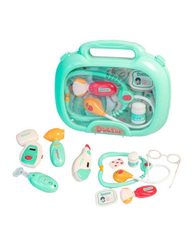 WOOPIE medicinos rinkinys Mažasis Daktaras Daktaras Lagamine Šviesos ir garsai + Aksesuarai