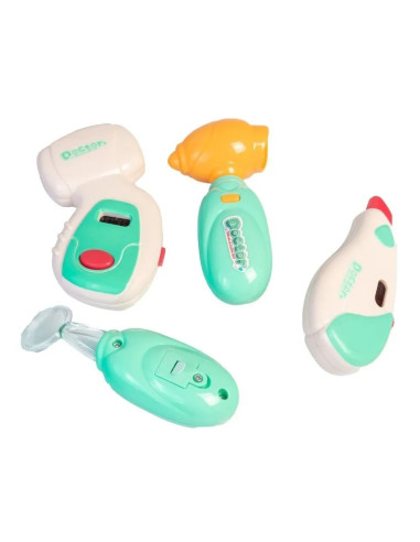 WOOPIE medicinos rinkinys Mažasis Daktaras Daktaras Lagamine Šviesos ir garsai + Aksesuarai