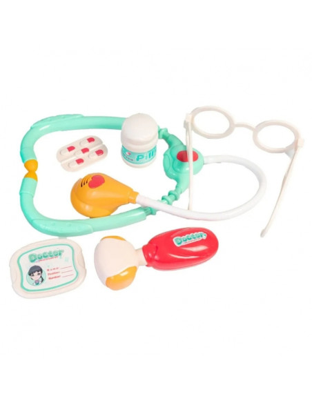 WOOPIE medicinos rinkinys Mažasis Daktaras Daktaras Lagamine Šviesos ir garsai + Aksesuarai