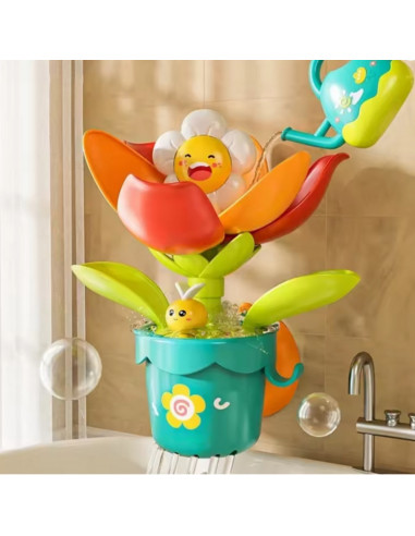 WOOPIE BABY Žydinčios gėlės vonios žaislas su laistytuvu
