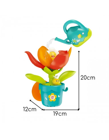 WOOPIE BABY Žydinčios gėlės vonios žaislas su laistytuvu