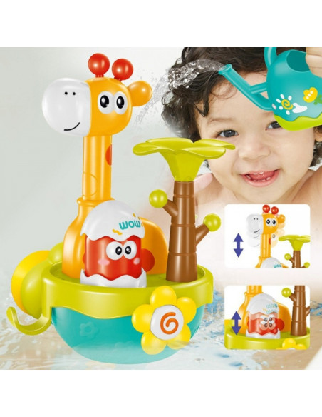 WOOPIE BABY Žirafos vonios žaislas su siurbimo puodelio piltuvu WOOPIE BABY Žirafos vonios žaislas su siurbimo puodelio piltuvu