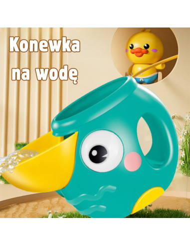 WOOPIE BABY Žirafos vonios žaislas su siurbimo puodelio piltuvu