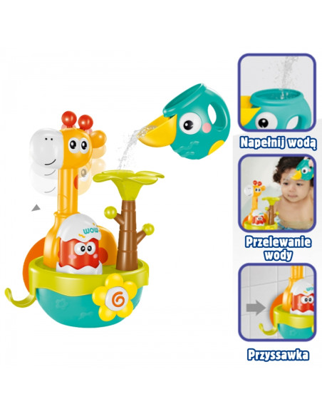 WOOPIE BABY vonios žaislas Žirafa