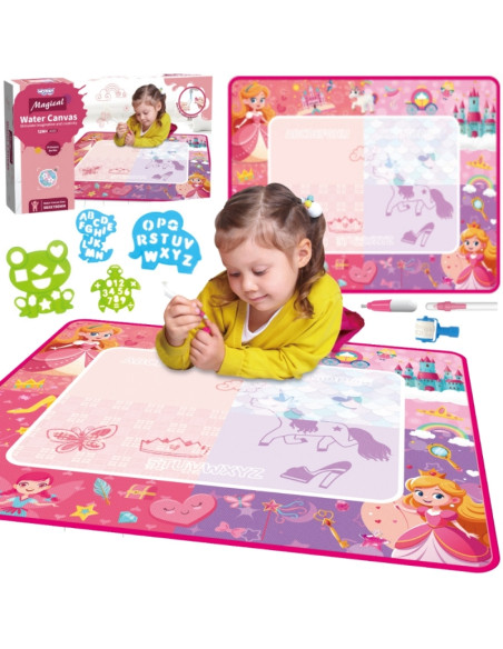 WOOPIE stebuklingas vandens piešimo kilimėlis mažosioms princesėms