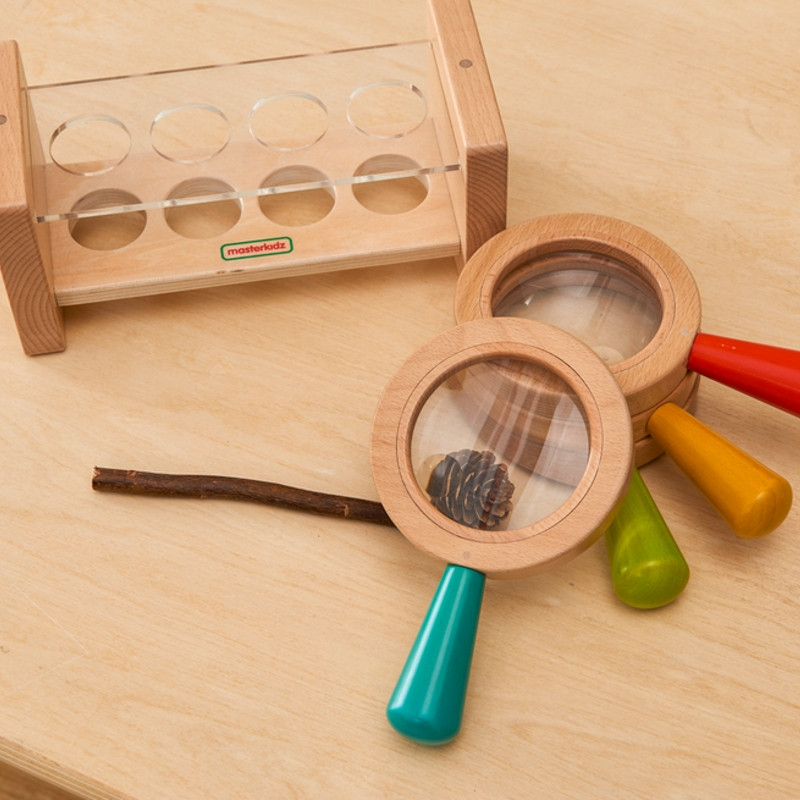 MASTERKIDZ Набор деревянных луп с контейнером