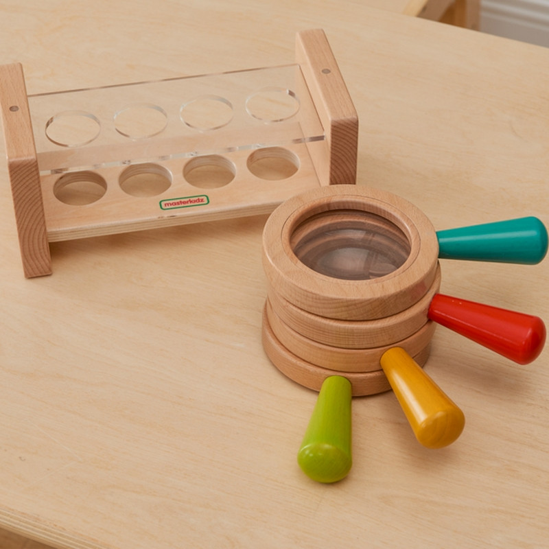 MASTERKIDZ Набор деревянных луп с контейнером