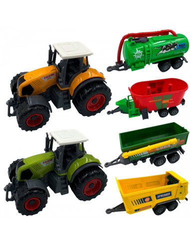 Мини-фермерский набор WOOPIE: тракторы с прицепами