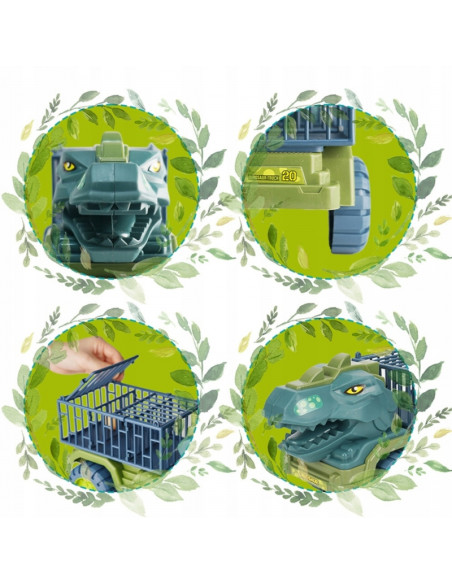 WOOPIE dinozaurų sunkvežimio transporterio figūrėlės