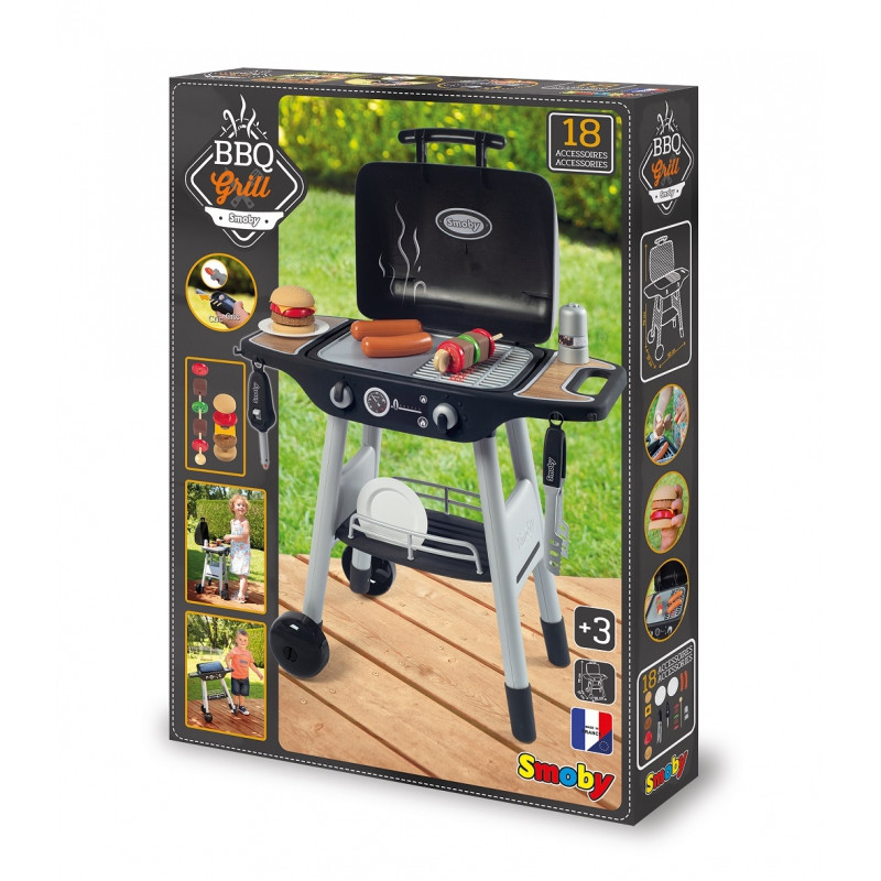 SMOBY Barbecue Garden Grill for Kids 18 accessories