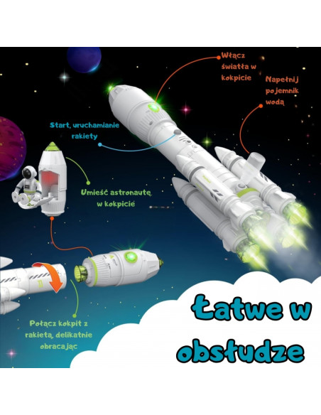 WOOPIE interaktyvus kosminės raketos rinkinys