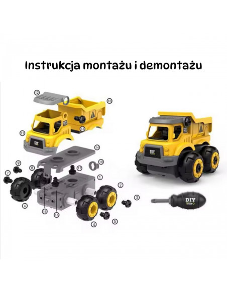 WOOPIE nuotolinio valdymo „pasidaryk pats“ statybinis automobilis