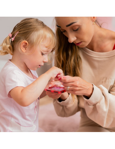 WOOPIE magnetinių kaladėlių Princesės pilies rinkinys 50 vnt.