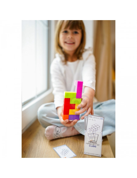 WOOPIE Tetris kubo dėlionė su kortelių rinkiniu