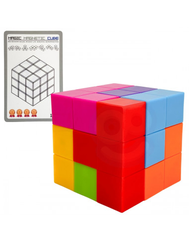 WOOPIE Tetris kubo dėlionė su kortelių rinkiniu