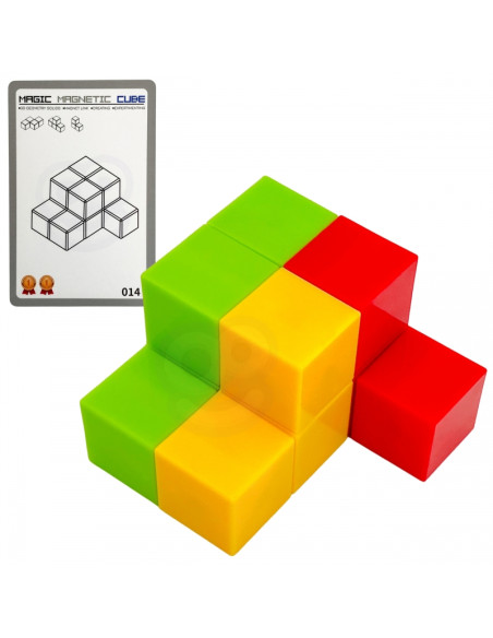 WOOPIE Tetris kubo dėlionė su kortelių rinkiniu