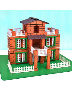 WOOPIE kaladėlių konstravimo rinkinys - vila, 357 vnt. 2