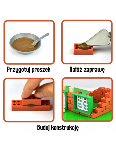 WOOPIE kaladėlių konstravimo rinkinys - vila, 357 vnt.