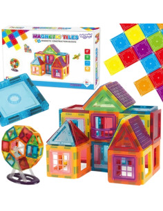 WOOPIE 3D magnetiniai blokeliai, edukaciniai neodimio skydeliai vaikams
