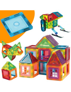 WOOPIE 3D magnetiniai blokeliai, edukaciniai neodimio skydeliai vaikams 2