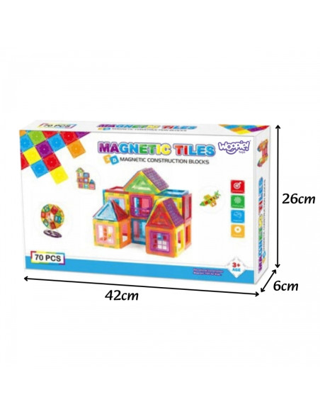 WOOPIE 3D magnetiniai blokeliai, edukaciniai neodimio skydeliai vaikams