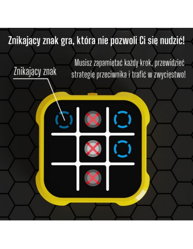WOOPIE Elektroninis loginis edukacinis žaidimas „Kryžiukai-nuliukai“ 4 viename
