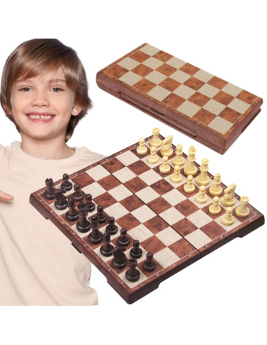 Woopie šachmatų ir šaškių rinkinys su magnetukais