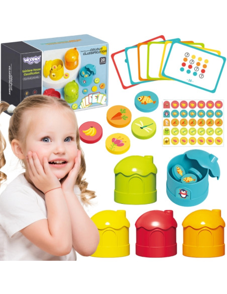 WOOPIE Gra Logiczna Edukacyjna Sorter Klasyfikacja Kolorów WOOPIE Gra Logiczna Edukacyjna Sorter Klasyfikacja Kolorów