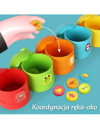 WOOPIE Edukacinis loginis žaidimas „Rūšiuok“ su spalvų klasifikacija