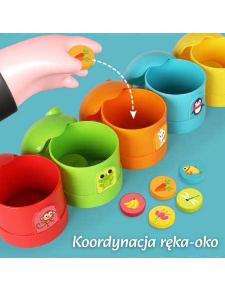 WOOPIE Gra Logiczna Edukacyjna Sorter Klasyfikacja Kolorów WOOPIE Gra Logiczna Edukacyjna Sorter Klasyfikacja Kolorów