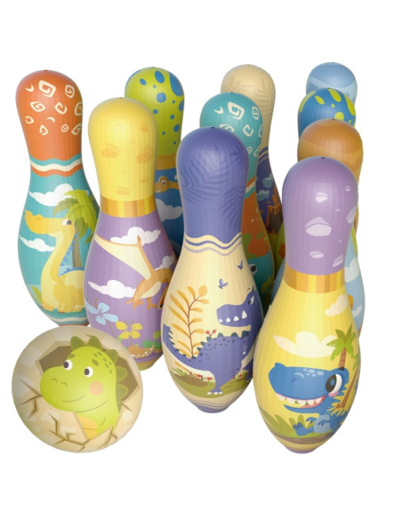 WOOPIE boulingo rinkinys Dinozaurai 12 vnt. WOOPIE boulingo rinkinys Dinozaurai 12 vnt.