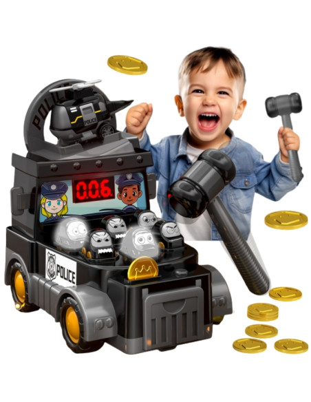 WOOPIE Hammer Аркадная полицейская машина с аксессуарами