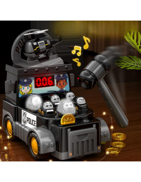 WOOPIE Hammer žaidimų automatas Policijos automobilis su priedais