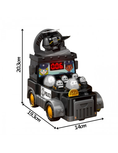 WOOPIE Hammer žaidimų automatas Policijos automobilis su priedais