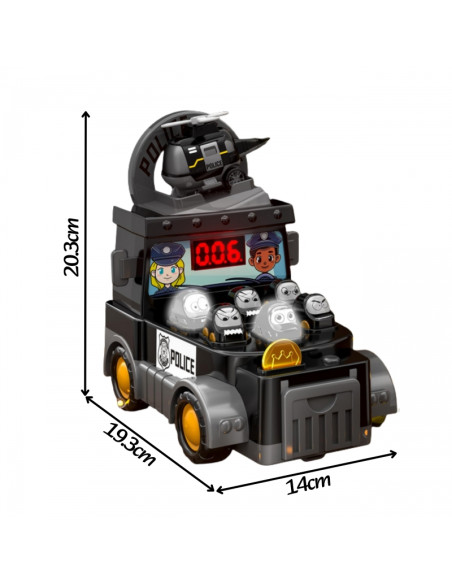 WOOPIE Hammer žaidimų automatas Policijos automobilis su priedais