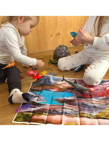 WOOPIE Zestaw Figurki Zwierzeta Morskie 33 el.