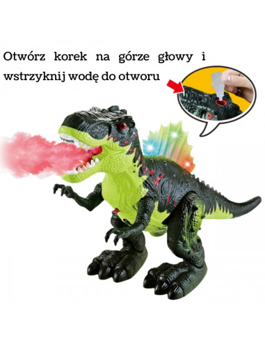 WOOPIE Chodzący Dinozaur Tyrannosaurus Rex Efekty Świetlne i Dźwiękowe