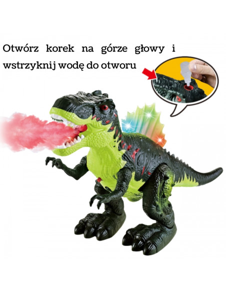 WOOPIE Vaikštantis Tyrannosaurus Rex dinozauras su šviesos ir garso efektais WOOPIE Vaikštantis Tyrannosaurus Rex dinozauras su šviesos ir garso efektais