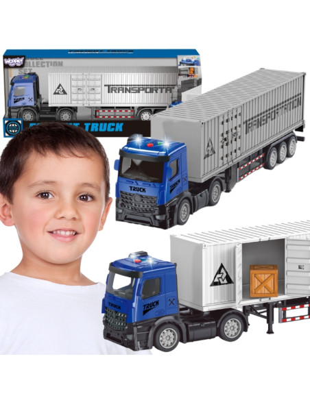 WOOPIE Ciężarówka Kontenerowa z Efektami Świetlnymi i Dźwiękowymi!