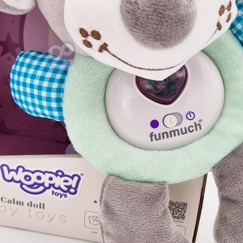 WOOPIE BABY Interaktyvus pliušinis žaislas - migdukas, kūdikiams