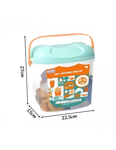 WOOPIE Набор маленького кондитера Сладости и десерты в ведерке 40 шт.