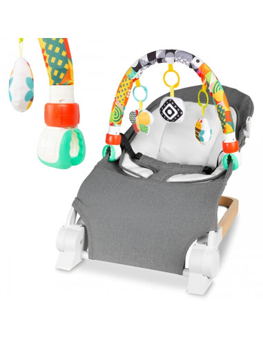 WOOPIE BABY pakabinamas žaislų lankas lovytei, vežimėliui, automobilinei kėdutei