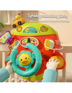 WOOPIE BABY interaktyvus lėktuvėlis su vairu, skirtas lovytei, vežimėliui, 18 mėn.+ 2