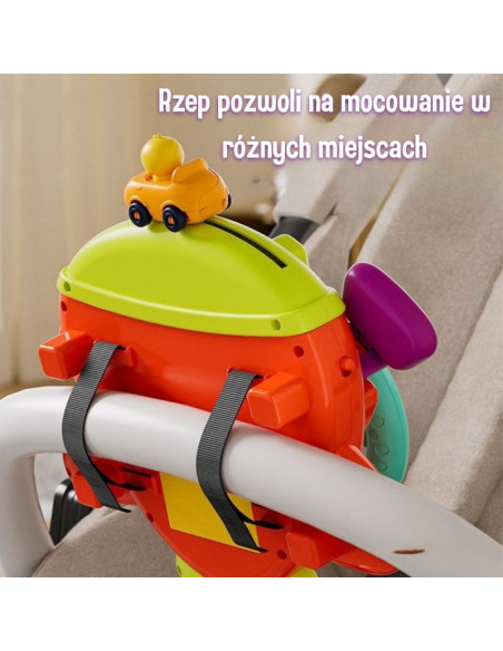 WOOPIE BABY interaktyvus lėktuvėlis su vairu, skirtas lovytei, vežimėliui, 18 mėn.+ WOOPIE BABY interaktyvus lėktuvėlis su vairu, skirtas lovytei, vežimėliui, 18 mėn.+