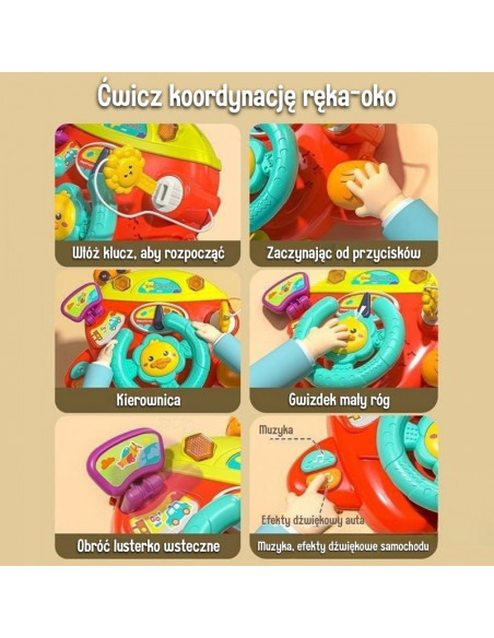 WOOPIE BABY interaktyvus lėktuvėlis su vairu, skirtas lovytei, vežimėliui, 18 mėn.+ WOOPIE BABY interaktyvus lėktuvėlis su vairu, skirtas lovytei, vežimėliui, 18 mėn.+