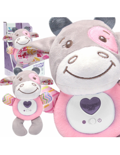 WOOPIE BABY Interactive Infant cuddly toy Lights Sound Bull Bouncy Teether Sleeper
