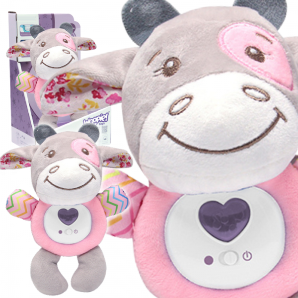 WOOPIE BABY Интерактивная плюшевая игрушка для малышей Световой звук Бык Кусает Печенье Спальное место WOOPIE BABY Интерактивная плюшевая игрушка для малышей Световой звук Бык Кусает Печенье Спальное место