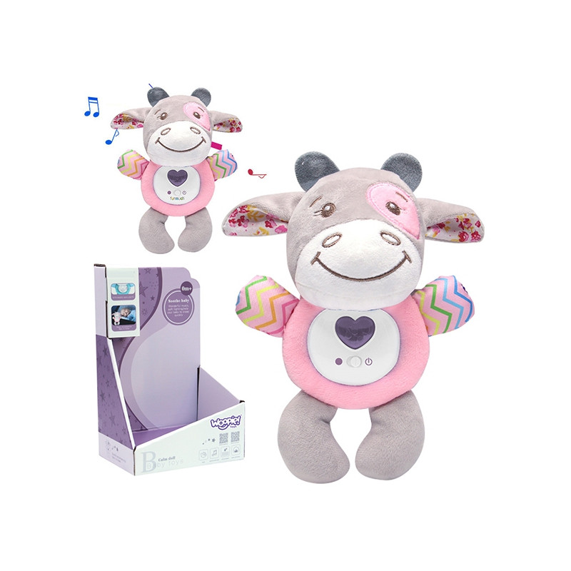 WOOPIE BABY Интерактивная плюшевая игрушка для малышей Световой звук Бык Кусает Печенье Спальное место